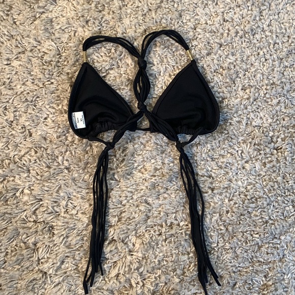 Abercrombie and Fitch Black Bikini Top Size XS - Picture 3 of 8